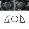 Carbon Fiber Interior Steering Wheel Cover Trim Frame For Chevy Camaro 2017+