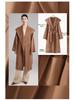 High-End Extra Long Double-Faced Wool Coat: Hooded, Tie-Waist, Light Luxury Casual Silhouette with Cashmere