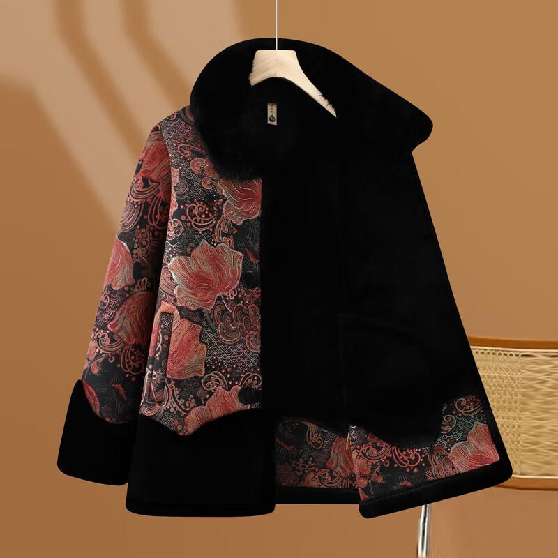 Elderly Women's Winter Cotton Padded Jacket