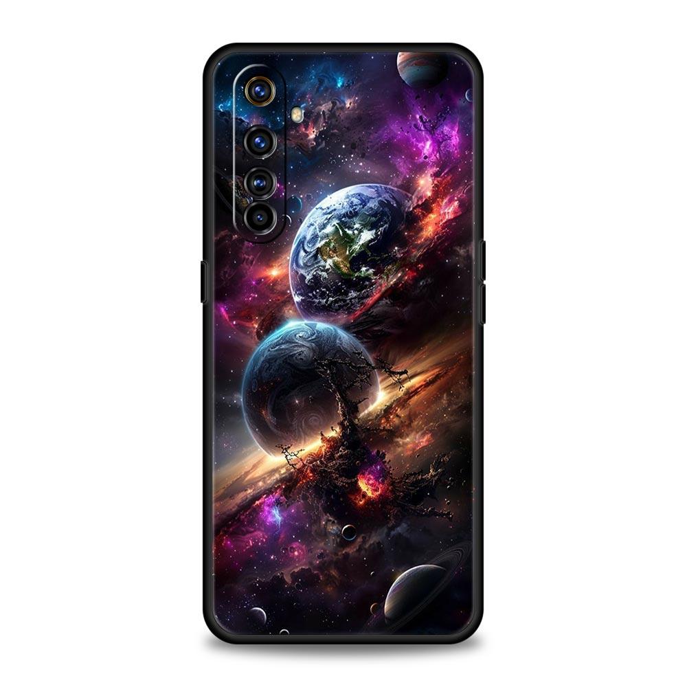 Universe Starry Sky Moon Soft TPU For Realme 13 12 11 10 9 Pro Plus GT3 GT2 C21 C25 C35 C53 C55 C67 Pro 5G Phone Case Cover Bags