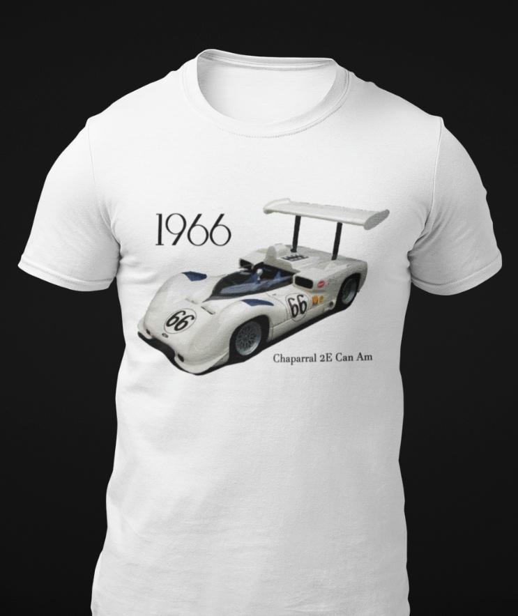 

Футболка унисекс с короткими рукавами Chaparral 2E Can Am Race Car 1966 года S