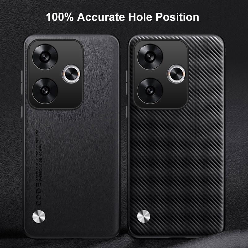 Luxury PU Leather Case For Xiaomi Poco F6 5G Back Cover Silicone Shockproof Full Protection Phone Case For PocoF6 Redmi Turbo 3