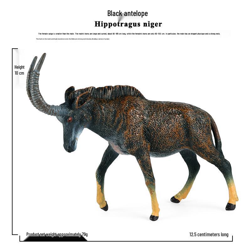 Children s Antelope Model Toy – High-horned Tibetan Antelope Plastic Figurine