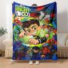 Ben 10 Alien Force Flannel Blanket Super Soft Warm Cozy Blanket For Sofa Bed Office Travel Allseason Home Decor Gift