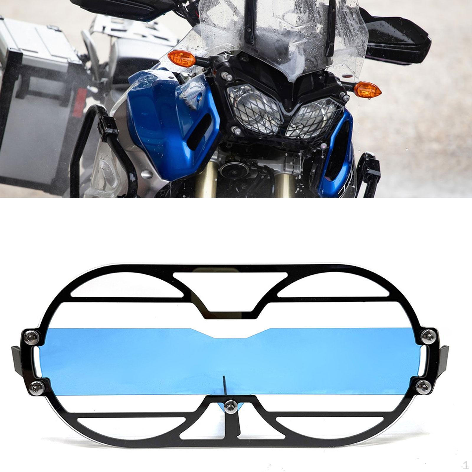 

Motorcycle Head Front Headlight Protector Sturdy DIY Modified Replacement for 2019-2025 синий