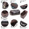 CONTACTS Genuine Leather Data Storage Bag Digital Accessories Storage Cable Phone Travel Cable Organizer