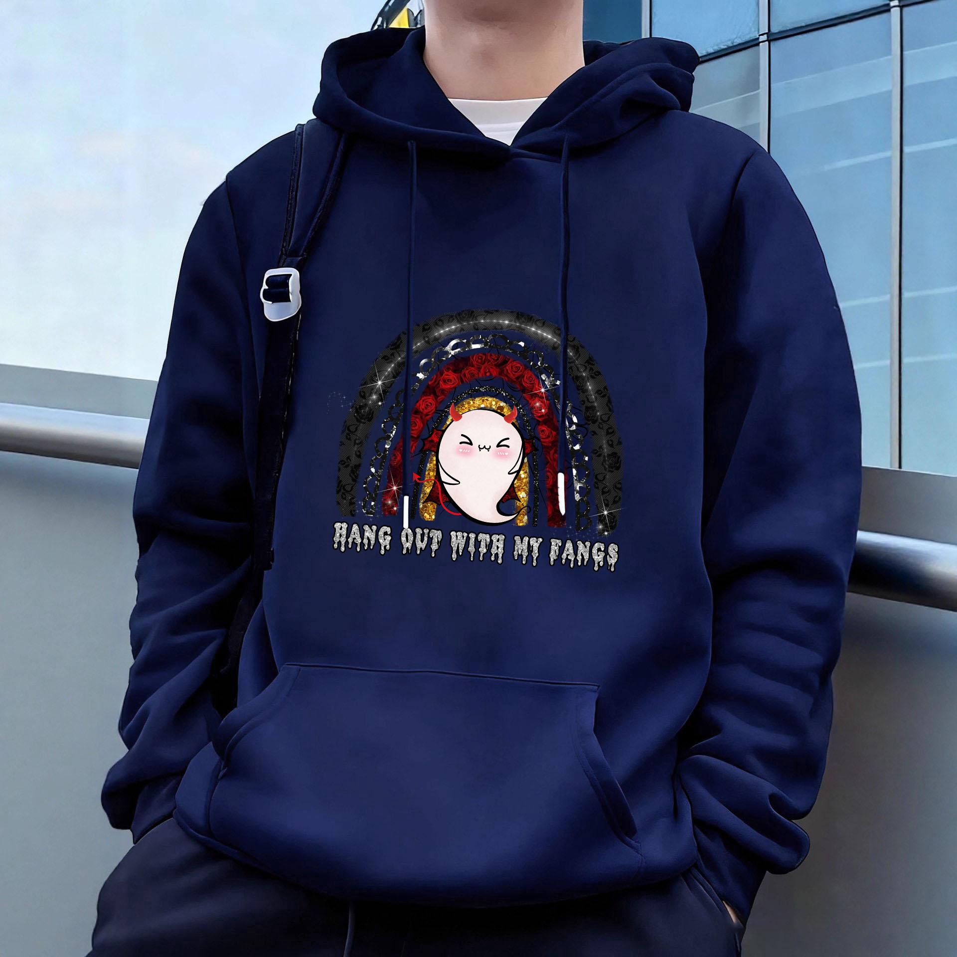 

Хэллоуин Мужские повседневные худи флис хип-хоп 250 г/м² однотонный пуловер толстовка мужская спортивная одежда одежда толстовка мужская одежда XXL светло-серый