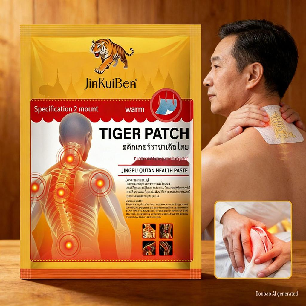 Thailand Tiger Warm Hydrogel Patch for Joint and Muscle Relief