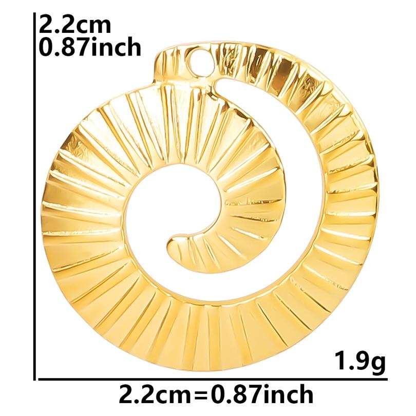 6pcs Real Gold Plated Ocean Animal Turtle Shell Conch Starfish Diy Charms For Jewelry Making Bulk Stainless Steel Charm Pendant