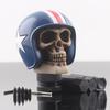 Universeller Helm Totenkopf Auto Schaltknauf Stick Auto Schaltgetriebe Schalthebel Kopfknauf Passend für Limousine Coupe SUV