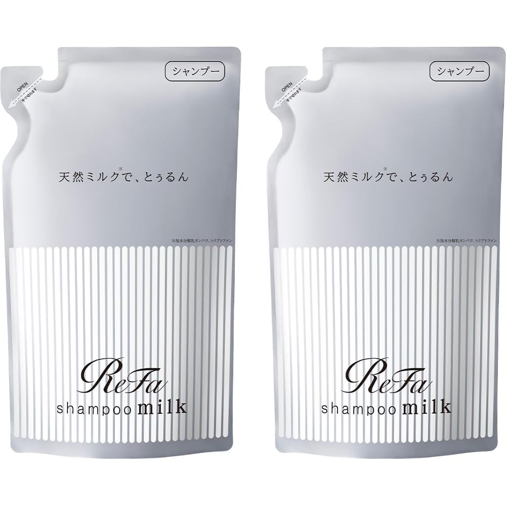 ReFa MILK PROTEIN White Floral Musk Shampoo Refill Set 2 x 300ml