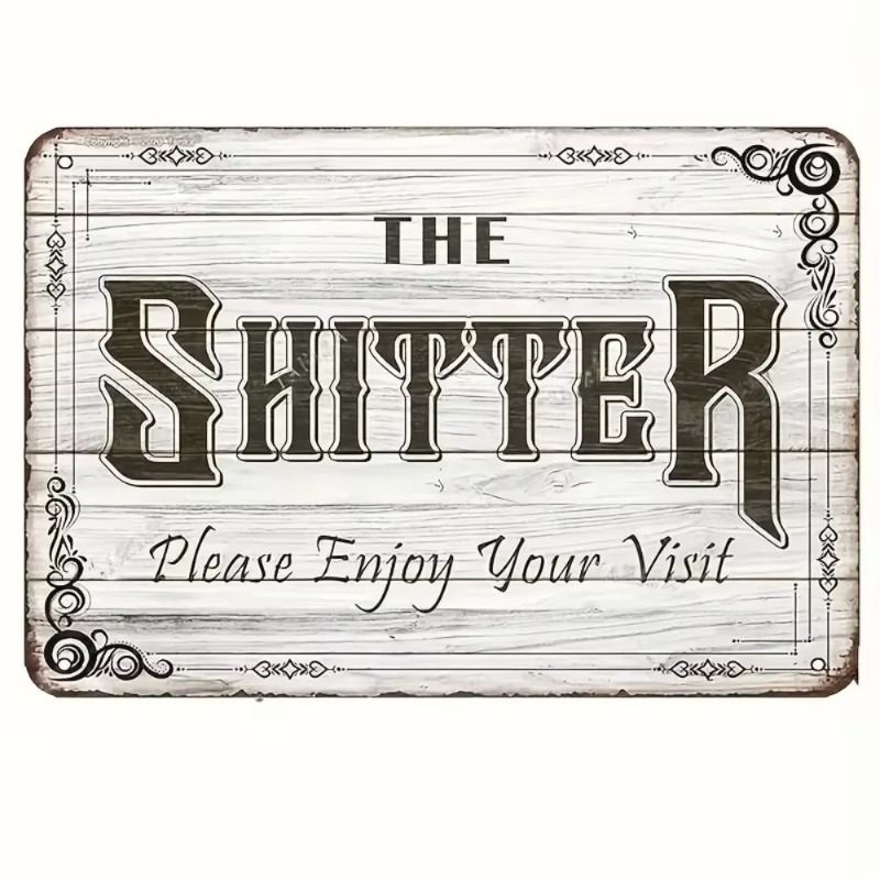 

Decorative Metal Sign Wall Art Home Decor 20x30cm