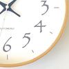 KATOMOKU plywood clock 20, light black, km-119BKRC, wall clock with continuous second hand, 25.2cm diameter (radio-controlled clock)