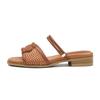 Kumkang Women Cable Knit Strap Flat Sandals Rensac5533k5