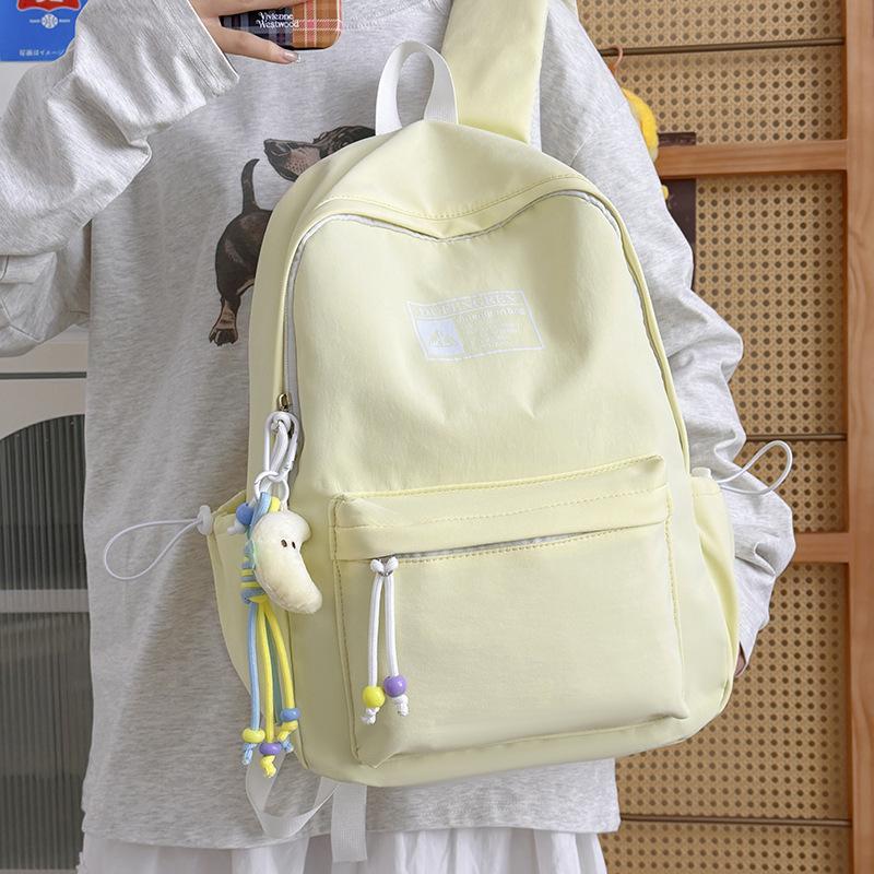Schoolbag1011 New Lightweight Backpack Boys and Girls School Bag Large Capacity Travel Fashion Simple Ins Style Backpack
