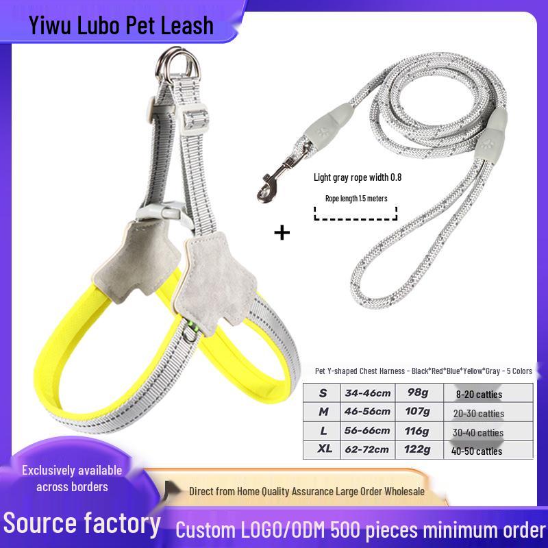 3D Kreslená vesta pro domácí mazlíčky a sada vodítka pro psy a kočky - Postroj odolný proti úniku pro venčení