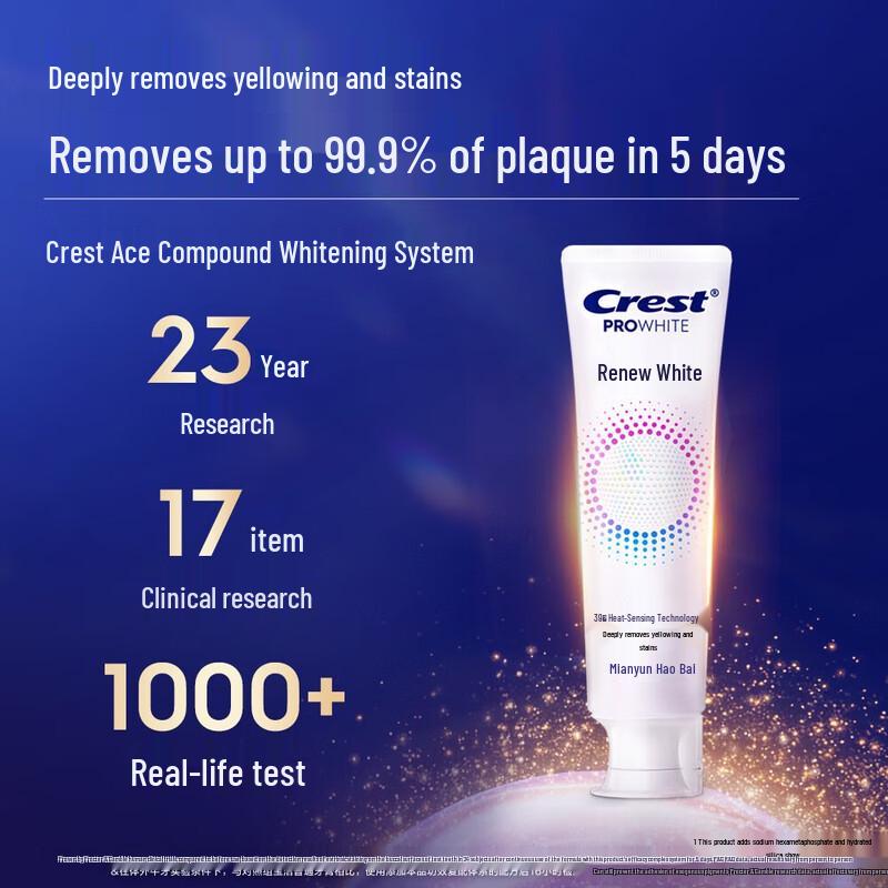 Crest Radiant White Heat-Sensing Whitening Toothpaste