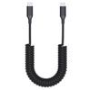Spring-Stretch Type-C Fast Charging Cable for Phones & Tablets