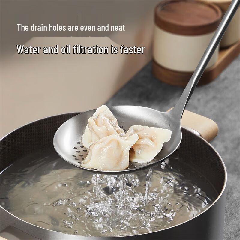 Chuida Huang Wood White Series 304 Stainless Steel Spatula