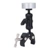Rv Ladder Mount for Mini Double Ball Head Strong Clip Multifunction Adjustable Clamp Mount for Pole RV Trailer Yacht