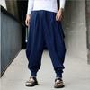 Hip Hop Punk Dance Pants Male High Elastic Waist Harem Vintage Loose Trousers Oversized S-5XL