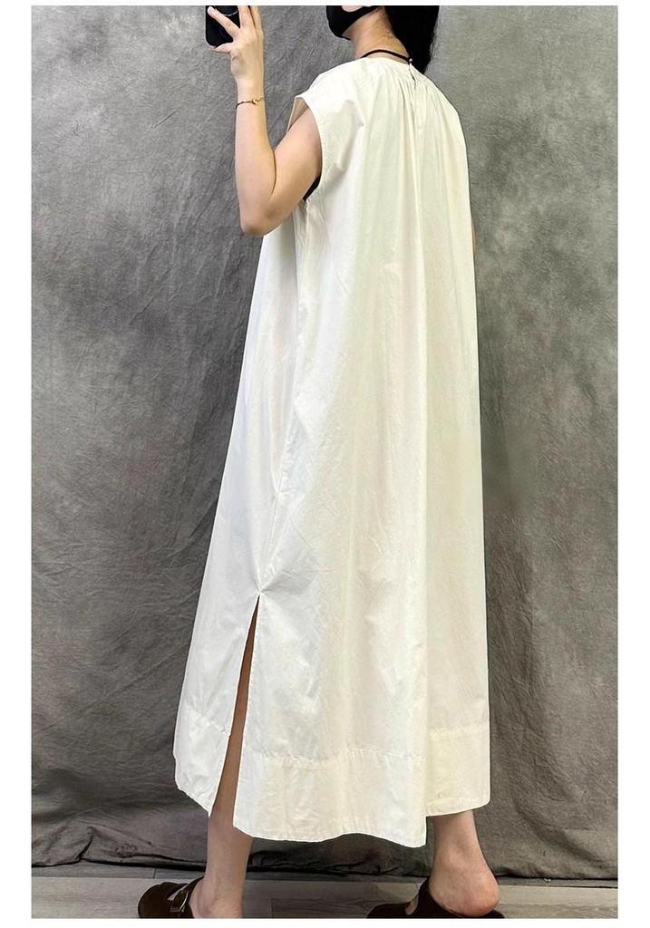 Elegante Vestido de Verano Retro Francés - Tallas Grandes, Corte Holgado, Favorecedor y Elegante