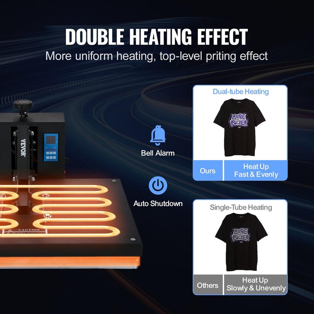 Heat Press Machine 16 X 24 In Sublimation Printer Transfer for DIY T-shirt