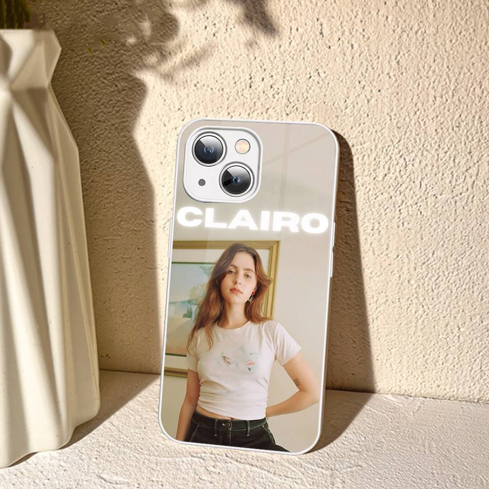 Singer C-Clairo Tempered Glass For Iphone 14 13 12 11 Pro Mini XS MAX 14Plus X XS XR Cover
