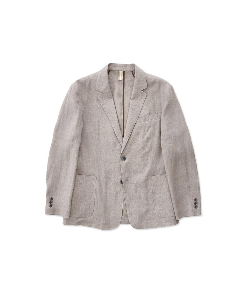 Stco Diems [Premium] 100% Linen Jacket Grey (Classic Fit)_Djaub31Csg