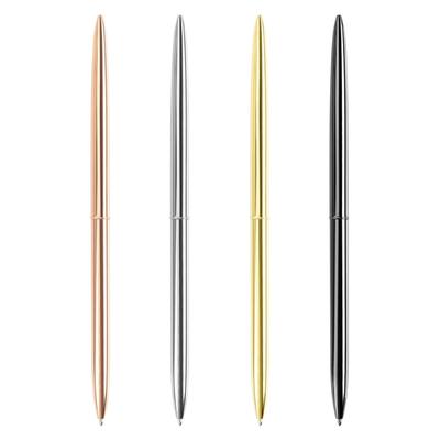 6Pcs Twist Action Metal Ballpoint Pen Novelty Slim Signing Pen Twist To Open Close Ballpoint Pen Guest Sign In Pen