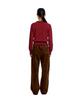 ERA Unisex Suede Effect Track Pants - Brown