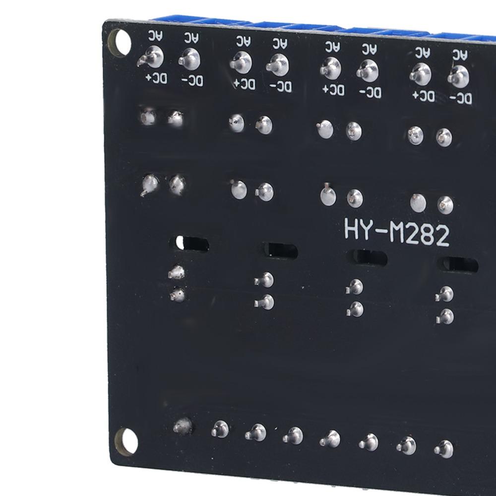 Durable 6 Channel Solid State Relay Module High Level Trigger 12V High Voltage Trigger Relay Control Board Electronic Component