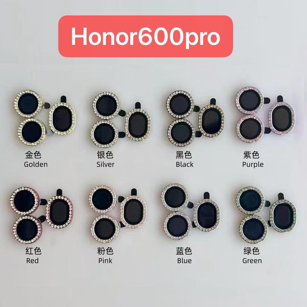 HD Eagle‑Eye Metal Alloy Ring Tempered Glass Camera Lens Protector For Honor 600 Pro 600 Lite Full‑Coverage Anti‑Scratch Cover