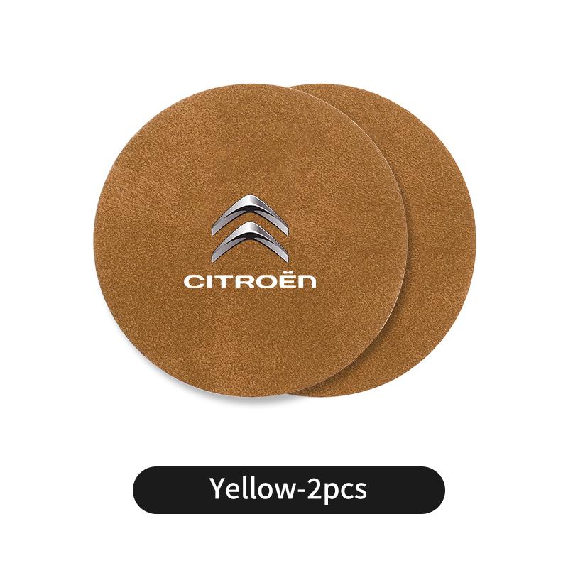 

Car Waterproof Splashproof Coaster Auto Cup Holder Accessories For Citroen C2 Berlingo Celysee Cactus Picasso Aircross Saxo жовтий