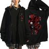 Anime Tokyo Ghoul Kaneki Ken Graphic Zipper Hoodie Men Women Casual Hooded Pullover Fashion Oversized Zip Up Sweatshirts Jackets