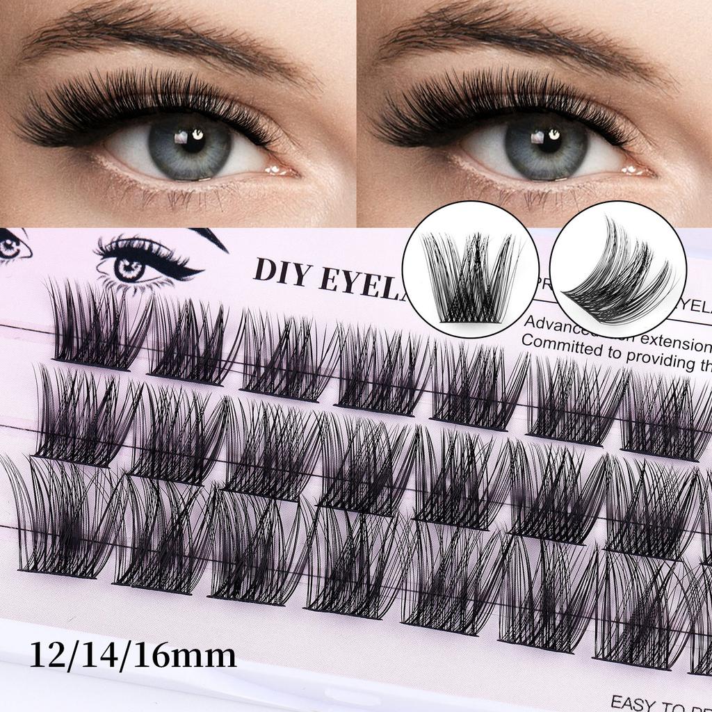 Diy Single Cluster D Curved Hair False Eyelashes Dense Natural Segmented Grafted Eyelashes