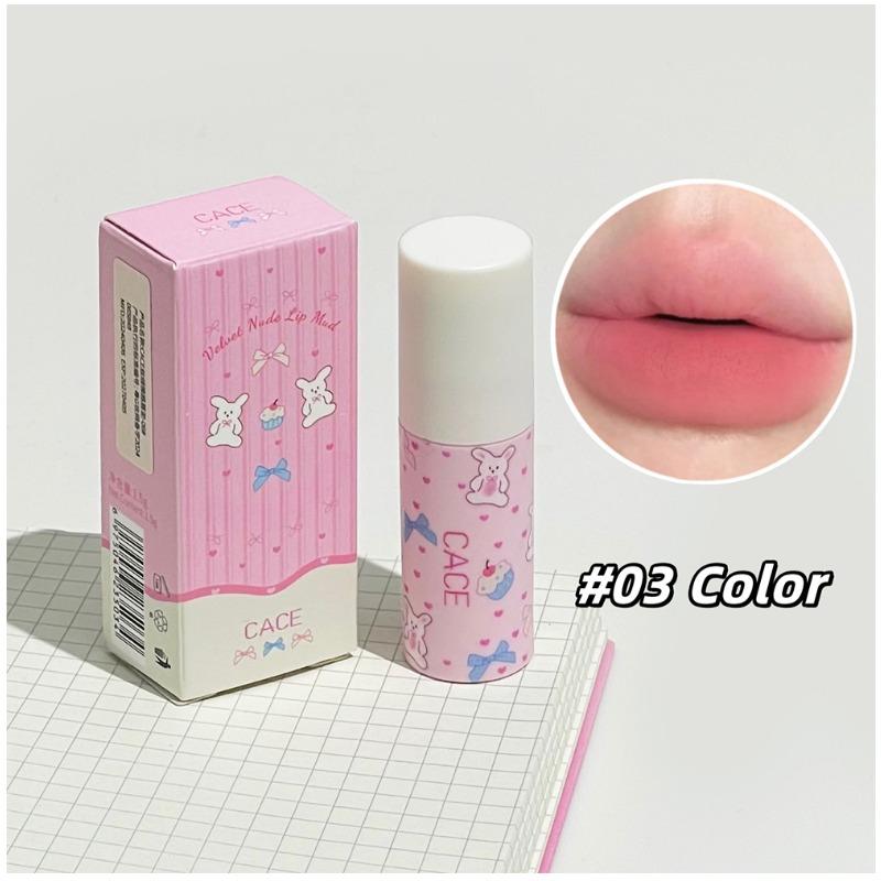 Little Bunny Lip Mud Set Velvet Nude Matte Texture Silky Lipstick Makeup