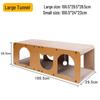 Large Vertical Cat Scratching Post with Tunnel Toy, Self-Entertainment, No Shedding, Wear-Resistant Enlarged Cat Villa