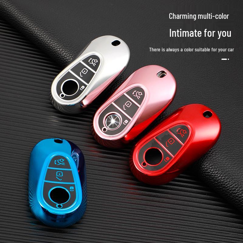 Soft Rubber Key Cover for 2021 Mercedes-Benz S-Class S400L/S450L