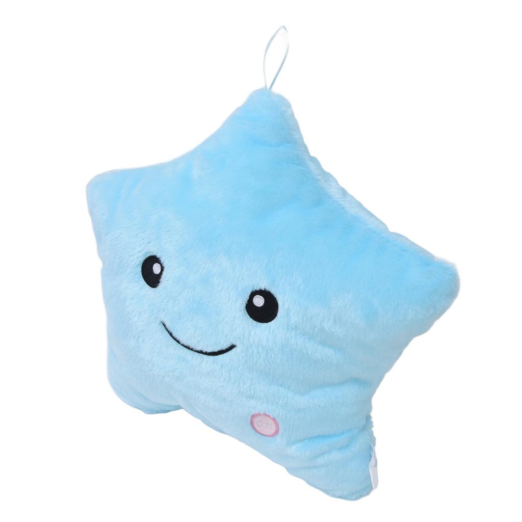 Luminous Pillow Star Shape Beautiful Color Cute Glowing Plush Throw Pillow for Party Daily