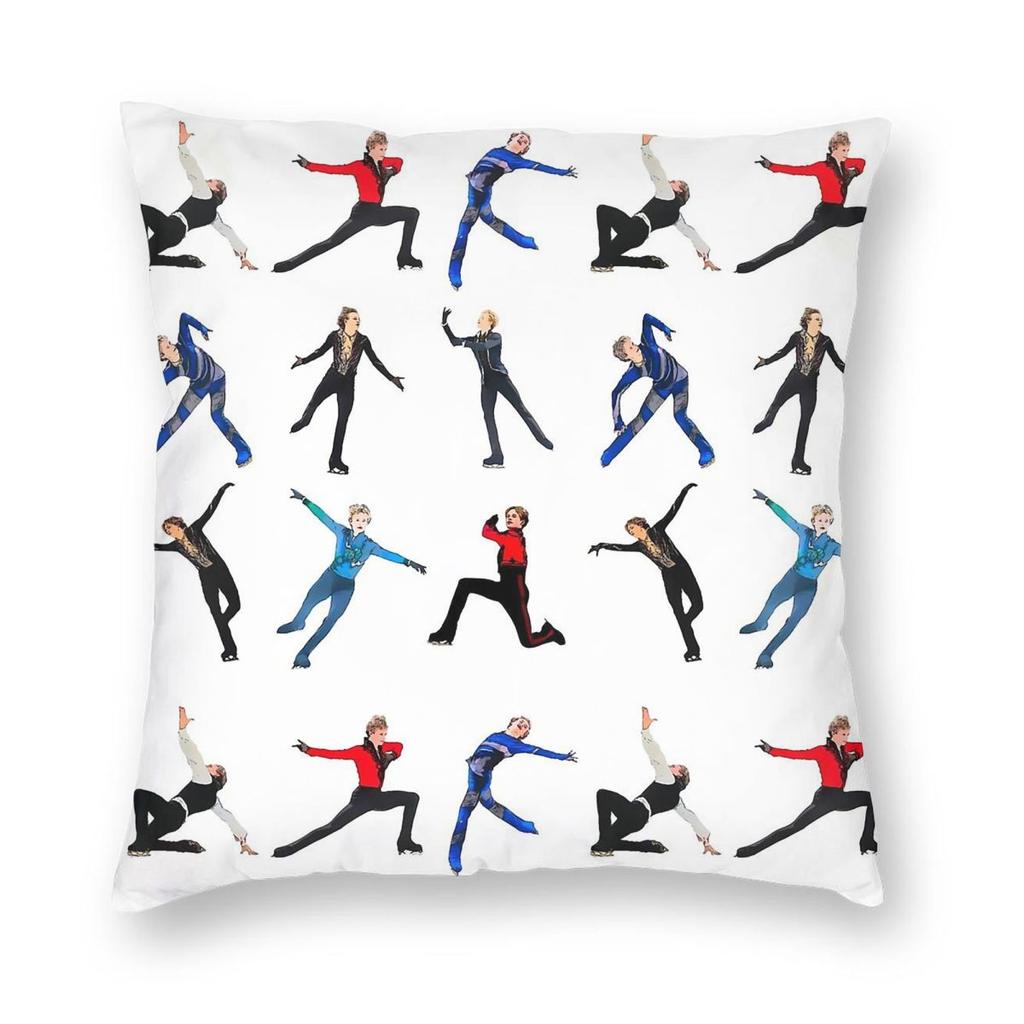 Ilia Malinin Figure Skater Pillowcase Polyester Linen Velvet Pattern Zip Decorative Sofa Seater Cushion Cover