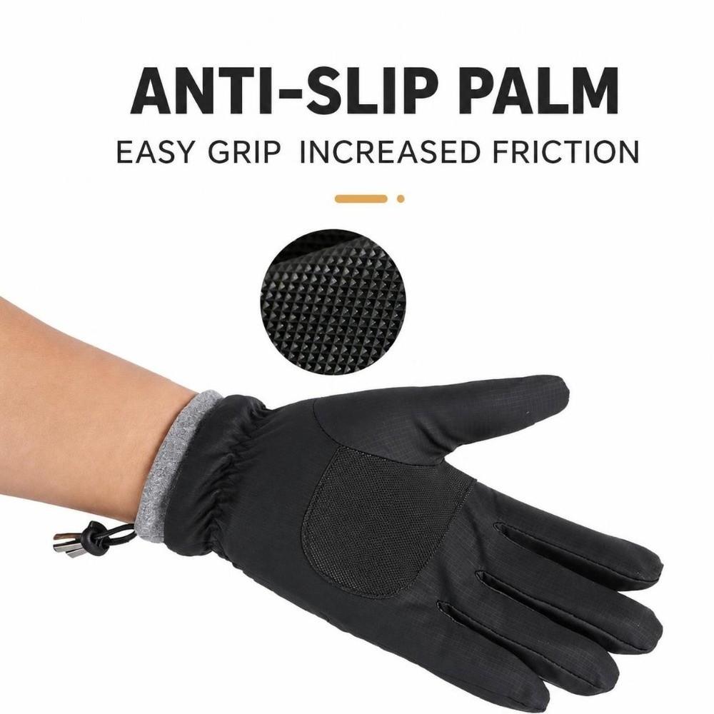Soft Fluff Ski Gloves Anti Slip Winter Gloves Warm Touchscreen Gloves