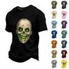 Men's Loose Fit Casual Short Sleeve T Shirt Halloween Graphic Print Comfortable Cotton Blend Crew Neck Top