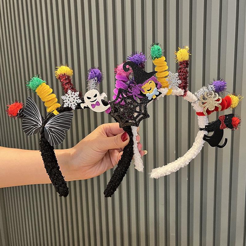 

Creative Black Devil Headband: Fun Halloween Hair Accessory for Women