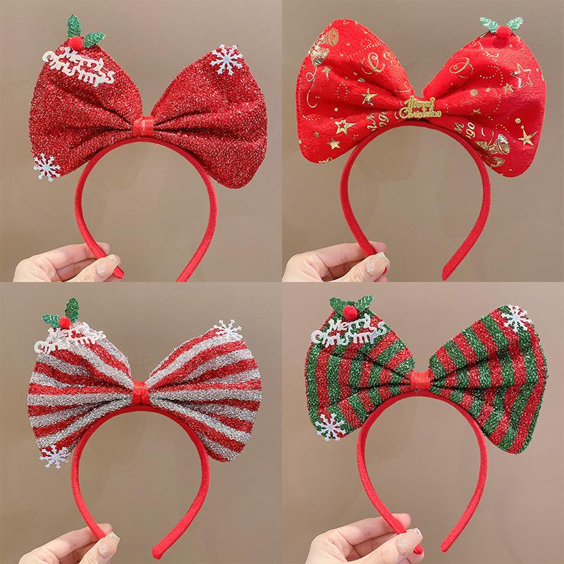 Christmas Theme Headband Women'S Girl Headwear Headband Holiday Hair Band Decorations