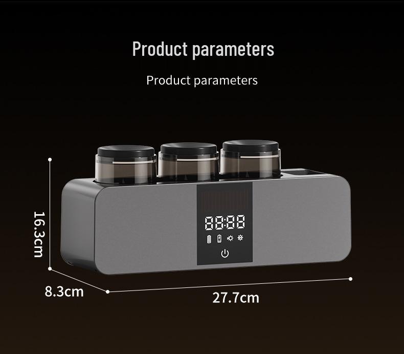 Wall-Mounted Smart Toothbrush Sterilizer with UV Air-Drying and Holder