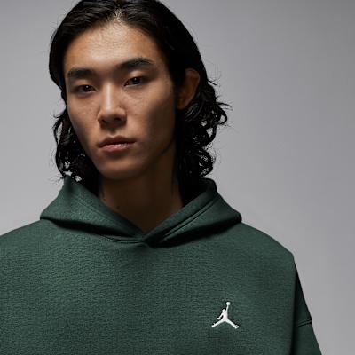 Jordan Brooklyn Fleece Sweatshirt Men's Dark Green/Sail White