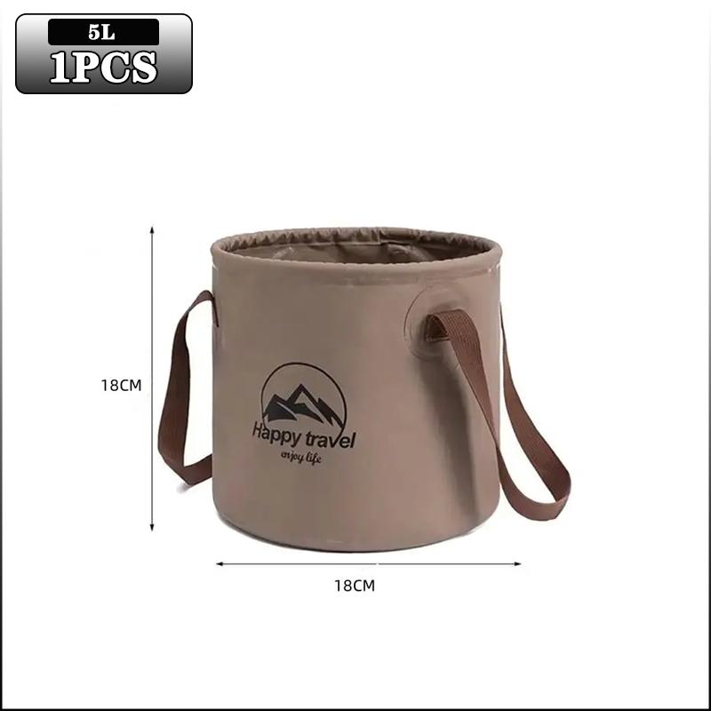 5/10/20L Folding Portable Bucket with Cover Car Wash Fishing Bathroom Tool Silicone Bucket Outdoor Camping Household Supplies
