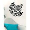 Handcrafted Moon Phase Metal Wall Art, Butterfly Flower Decor, Boho Nordic Home Decoration