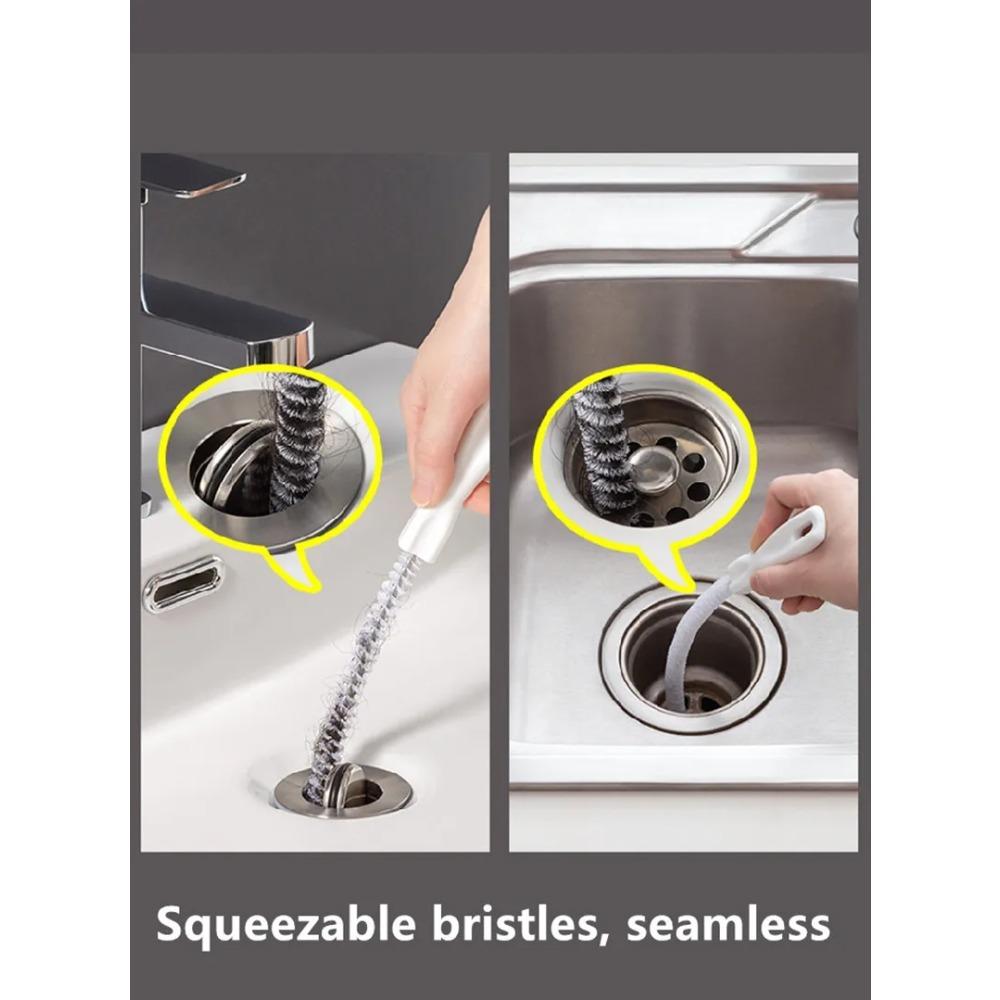 1PC Pipe Dredging Brush Long Clean Kitchen Bathroom Hair Sewer Sink Cleaning Drain Pipe Flexible Cleaner Clog Plug Hole Remover Tool